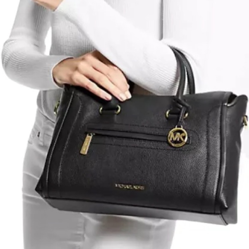 MICHAEL KORS LARGE CARINE SATCHEL BAG